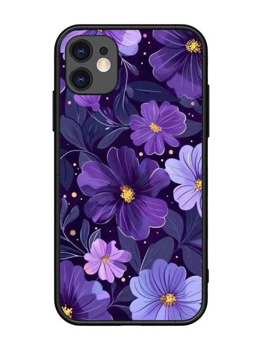 Purple Paradise Glossy Soft Edge Case for Apple Iphone 11 Chachhi