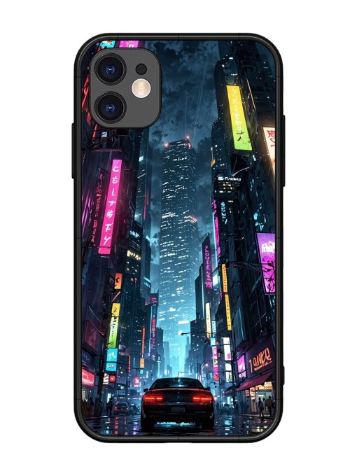 Neon Nightscape Glossy Soft Edge Case for Apple Iphone 11 Chachhi