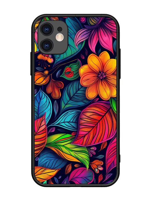 Rainbow Of Blooms Glossy Soft Edge Case for Apple Iphone 11 Chachhi