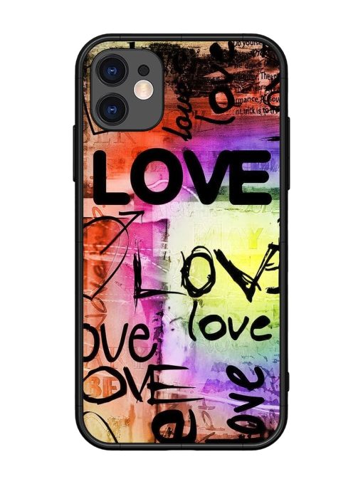 Love Graffiti Glossy Soft Edge Case for Apple Iphone 11 Chachhi