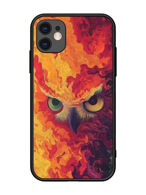 Fiery Owl Glossy Soft Edge Case for Apple Iphone 11 Chachhi