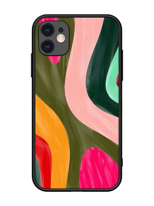 Wavy Wonderland Glossy Soft Edge Case for Apple Iphone 11 Chachhi