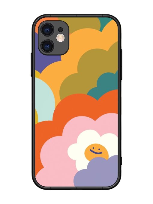 Happy Flower Power Glossy Soft Edge Case for Apple Iphone 11 Chachhi