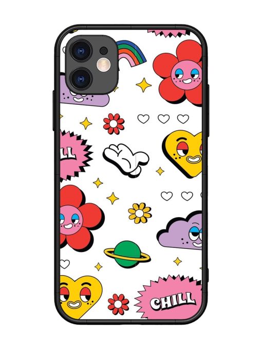 Whimsical Wonderland Glossy Soft Edge Case for Apple Iphone 11 Chachhi