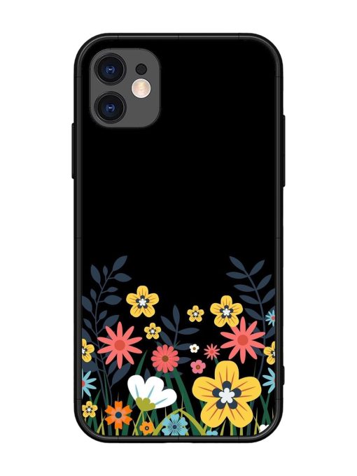 Floral Night Sky Glossy Soft Edge Case for Apple Iphone 11 Chachhi