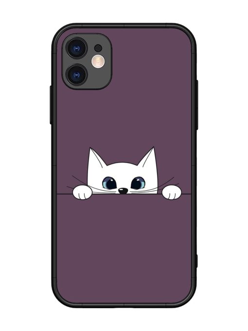 Peek-A-Boo Kitty Glossy Soft Edge Case for Apple Iphone 11 Chachhi