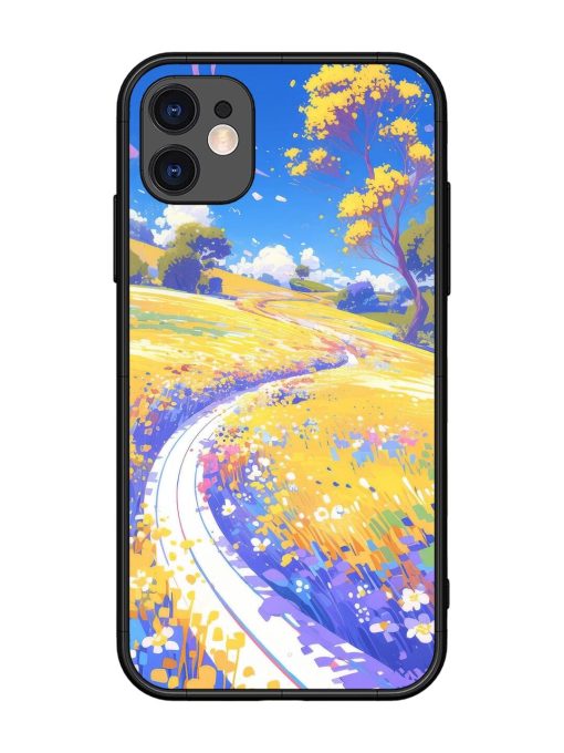 Vibrant Spring Meadow Glossy Soft Edge Case for Apple Iphone 11 Chachhi