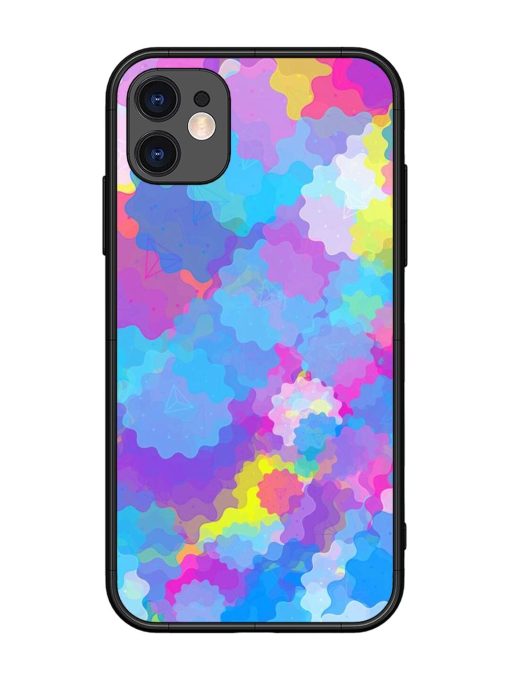 Psychedelic Cloud Burst Glossy Soft Edge Case for Apple Iphone 11 Chachhi