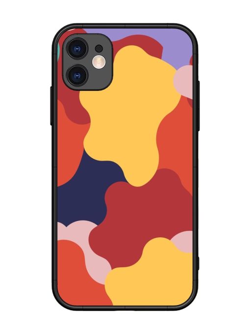 Gooey Color Chaos Glossy Soft Edge Case for Apple Iphone 11 Chachhi