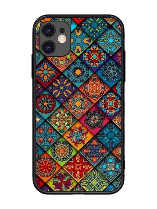 Patchwork Mandala Mosaic Glossy Soft Edge Case for Apple Iphone 11 Chachhi