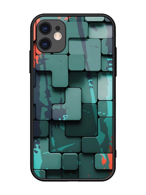 Abstract Geometric Mosaic Glossy Soft Edge Case for Apple Iphone 11 Chachhi