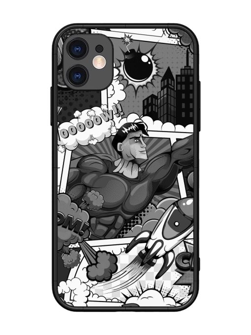 Comic Book Chaos Glossy Soft Edge Case for Apple Iphone 11 Chachhi