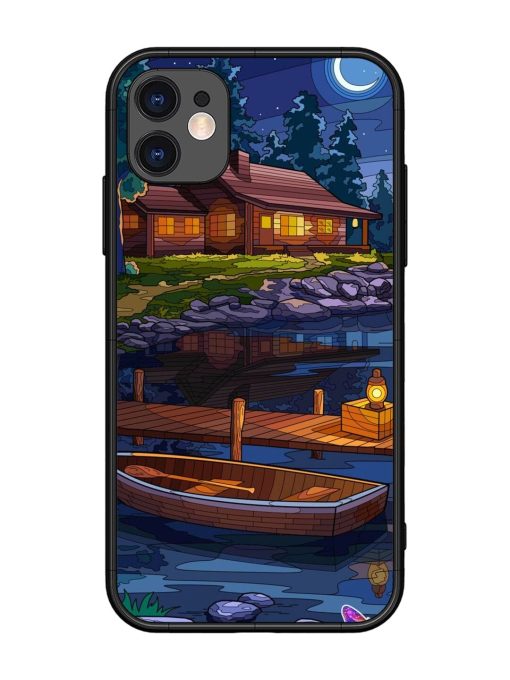 Moonlit Serenity Glossy Soft Edge Case for Apple Iphone 11 Chachhi