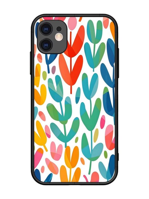 Rainbow Of Blooms Glossy Soft Edge Case for Apple Iphone 11 Chachhi