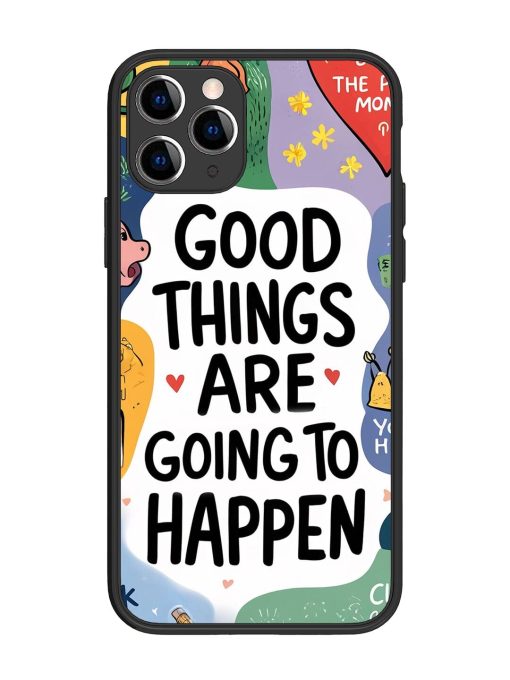 Uplifting Scribbles Glossy Soft Edge Case for Apple Iphone 11 Pro Chachhi