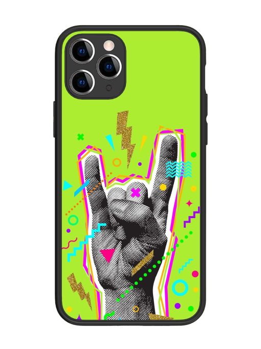 Neon Rock Glossy Soft Edge Case for Apple Iphone 11 Pro Chachhi