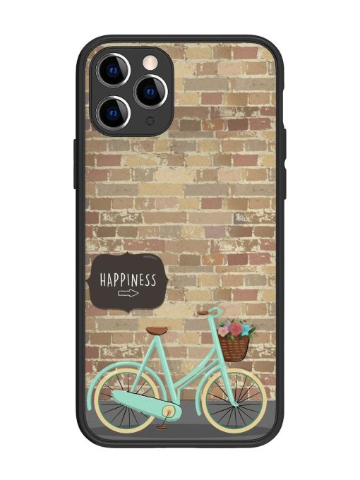 Pedaling Towards Happiness Glossy Soft Edge Case for Apple Iphone 11 Pro Chachhi