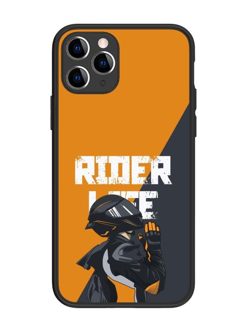 Ride Never Ends Glossy Soft Edge Case for Apple Iphone 11 Pro Chachhi