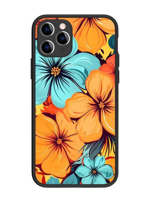 Tropical Bloom Glossy Soft Edge Case for Apple Iphone 11 Pro Chachhi