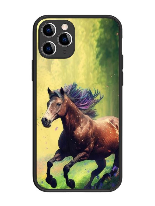 Enchanted Gallop Glossy Soft Edge Case for Apple Iphone 11 Pro Chachhi