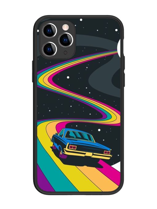 Rainbow Road Glossy Soft Edge Case for Apple Iphone 11 Pro Chachhi