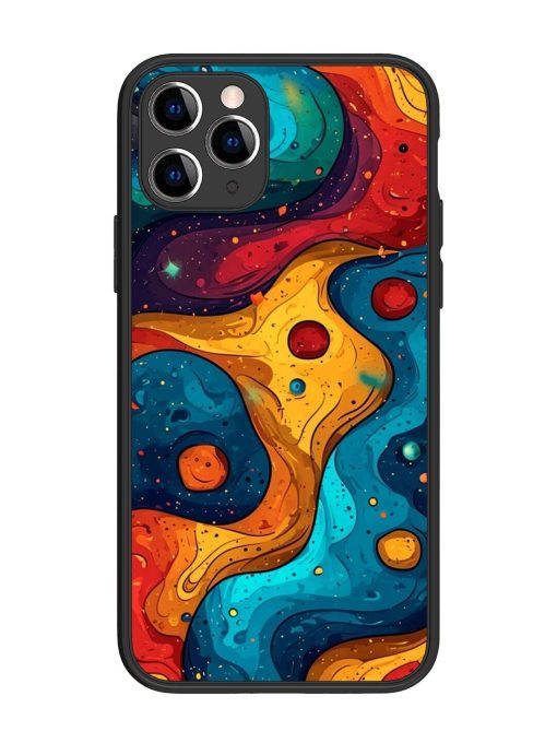 Cosmic Swirl Glossy Soft Edge Case for Apple Iphone 11 Pro Chachhi