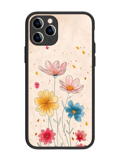 Delicate Bloom Glossy Soft Edge Case for Apple Iphone 11 Pro Chachhi