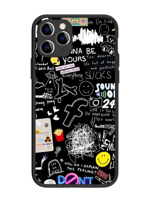 Doodle Diary Glossy Soft Edge Case for Apple Iphone 11 Pro Chachhi