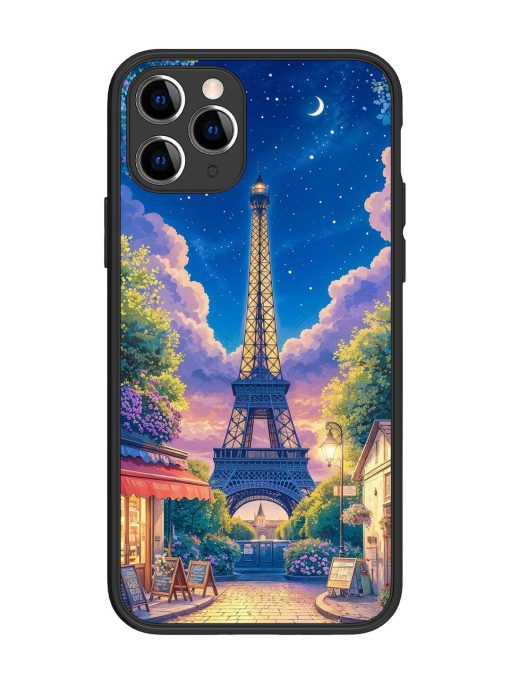 Twilight In Paris Glossy Soft Edge Case for Apple Iphone 11 Pro Chachhi