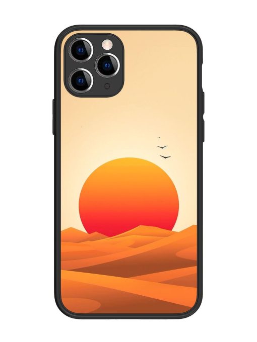 Desert Sunset Glossy Soft Edge Case for Apple Iphone 11 Pro Chachhi