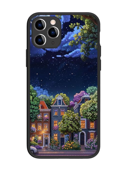 Moonlit Streets Glossy Soft Edge Case for Apple Iphone 11 Pro Chachhi