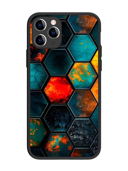 Hexagon Hive Glossy Soft Edge Case for Apple Iphone 11 Pro Chachhi