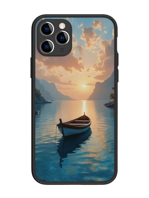 Serene Sunset Glossy Soft Edge Case for Apple Iphone 11 Pro Chachhi