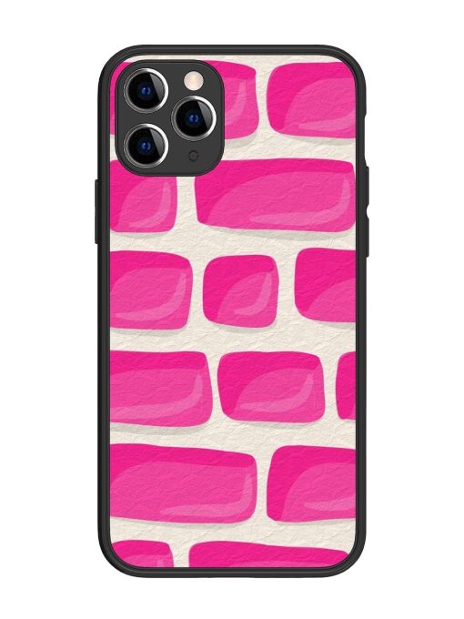 Pink Brick Wall Glossy Soft Edge Case for Apple Iphone 11 Pro Chachhi