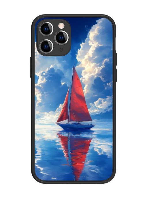 Crimson Sails Glossy Soft Edge Case for Apple Iphone 11 Pro Chachhi