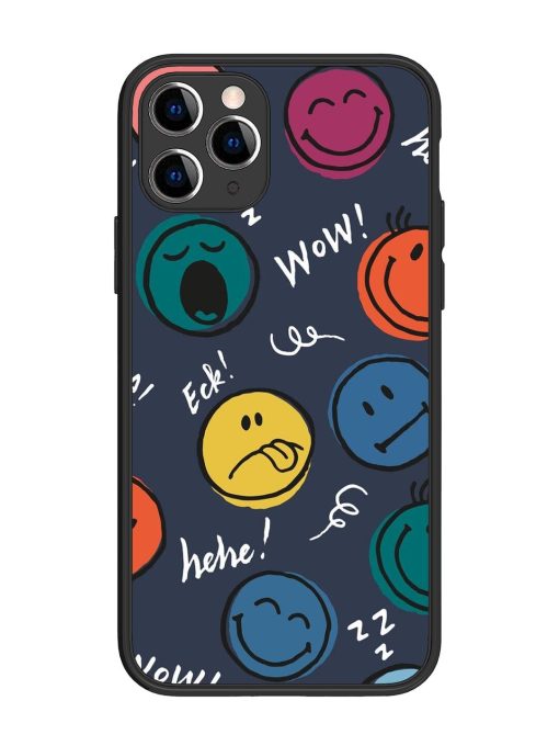 Emoticon Parade Glossy Soft Edge Case for Apple Iphone 11 Pro Chachhi