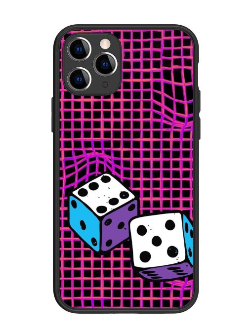 Glitched Dice Glossy Soft Edge Case for Apple Iphone 11 Pro Chachhi