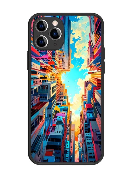 Skyward City Glossy Soft Edge Case for Apple Iphone 11 Pro Chachhi