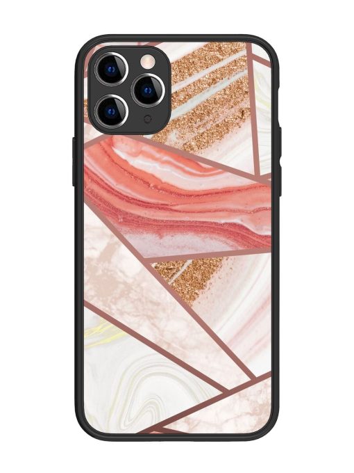 Rosy Mosaic Glossy Soft Edge Case for Apple Iphone 11 Pro Chachhi