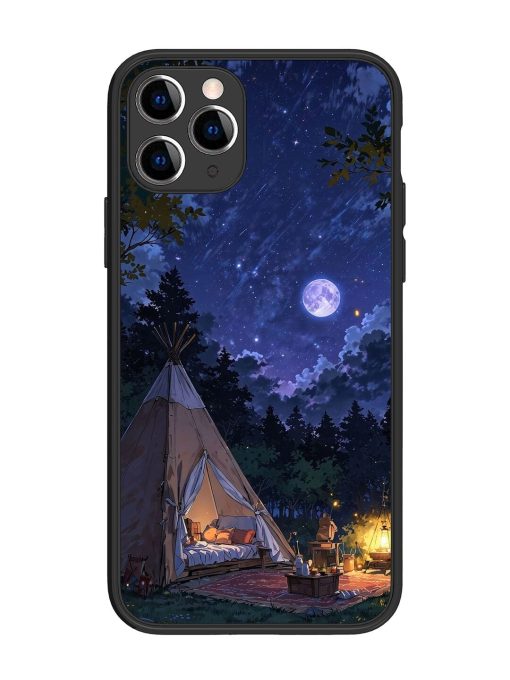 Moonlight Camping Glossy Soft Edge Case for Apple Iphone 11 Pro Chachhi