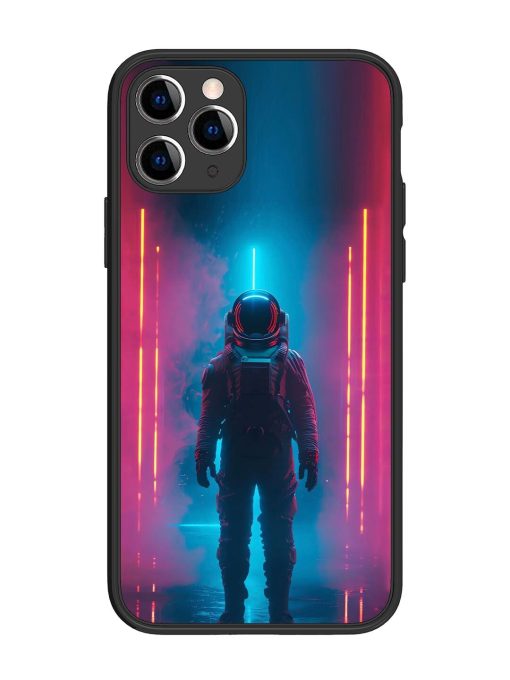 Neon Astronaut Glossy Soft Edge Case for Apple Iphone 11 Pro Chachhi