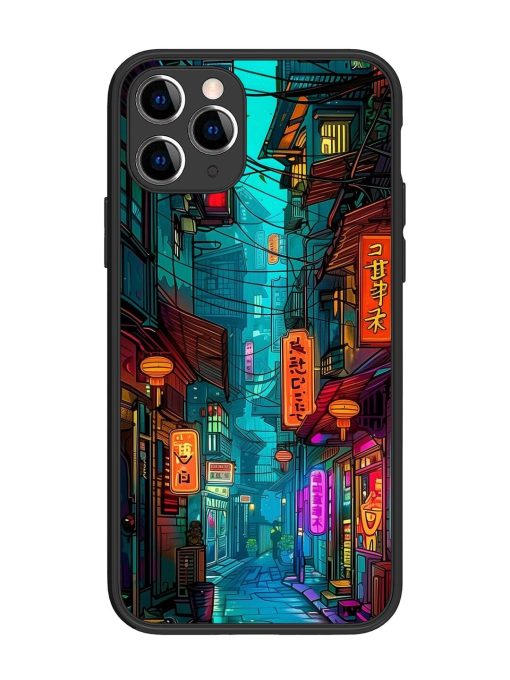 Neon Nightscape Glossy Soft Edge Case for Apple Iphone 11 Pro Chachhi