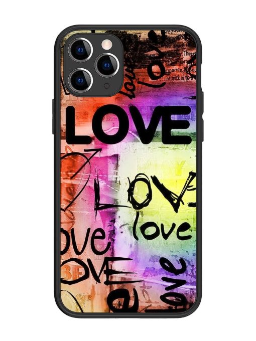 Love Graffiti Glossy Soft Edge Case for Apple Iphone 11 Pro Chachhi