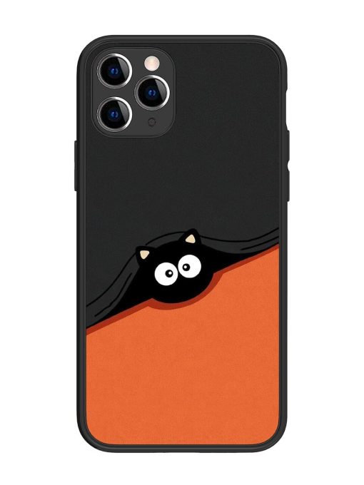 Peek-A-Boo Kitty Glossy Soft Edge Case for Apple Iphone 11 Pro Chachhi