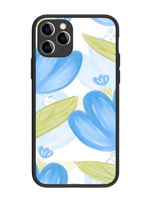 Bunny'S Blue Garden Glossy Soft Edge Case for Apple Iphone 11 Pro Chachhi