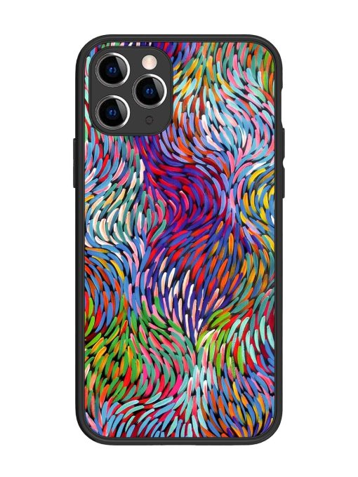 Vibrant Waves Glossy Soft Edge Case for Apple Iphone 11 Pro Chachhi