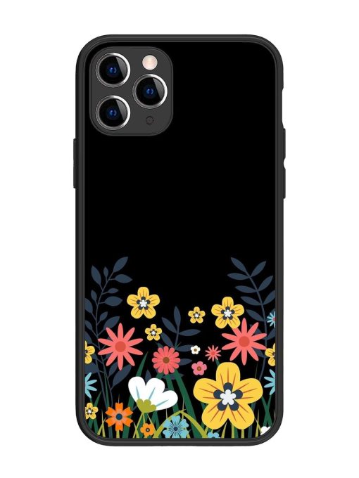 Floral Night Sky Glossy Soft Edge Case for Apple Iphone 11 Pro Chachhi