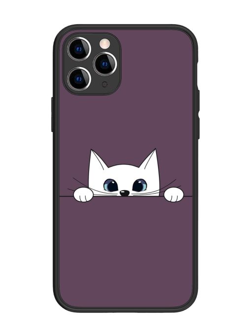 Peek-A-Boo Kitty Glossy Soft Edge Case for Apple Iphone 11 Pro Chachhi