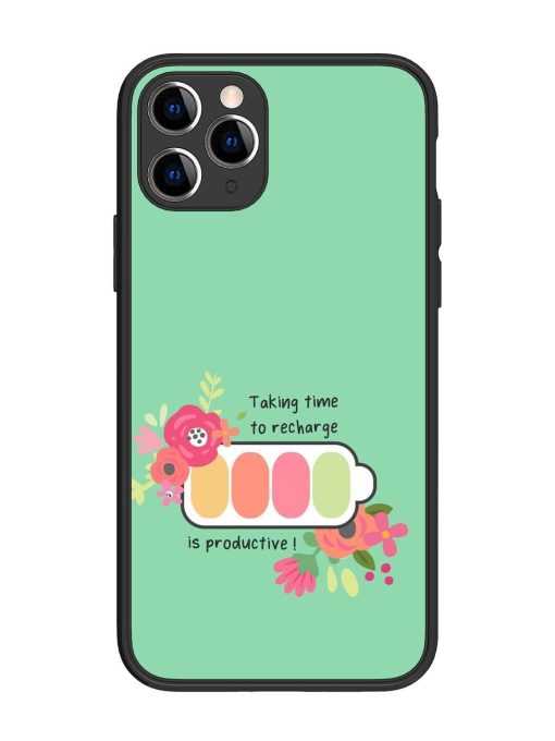 Recharge And Bloom Glossy Soft Edge Case for Apple Iphone 11 Pro Chachhi