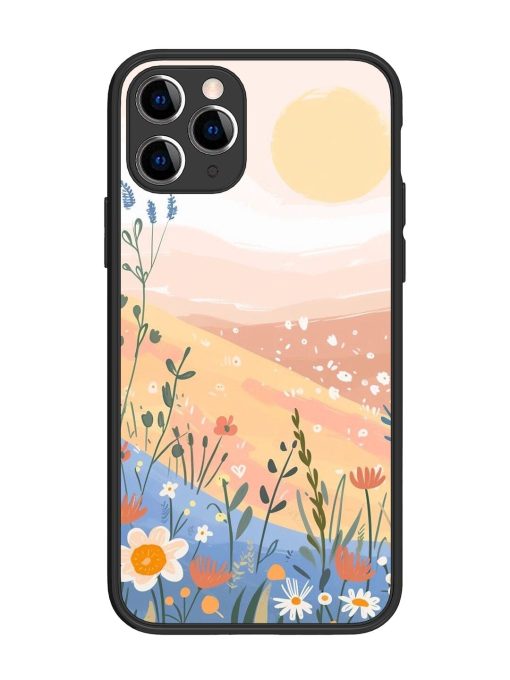 Golden Hour Blooms Glossy Soft Edge Case for Apple Iphone 11 Pro Chachhi